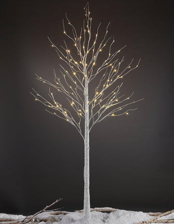 8' LED Birch Tree