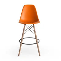 Orange Eames Barstool