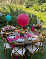 Magenta Gauze Table Runner