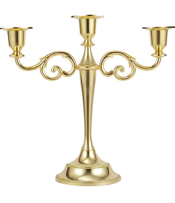 3 Arm Gold Candelabra