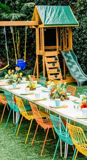 Orange Wire Kids Chair