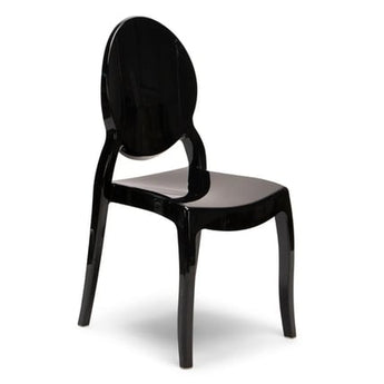 Black Resin Ghost Chair
