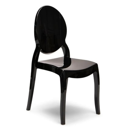 Black Resin Ghost Chair