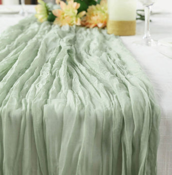 Sage Green Gauze Runner