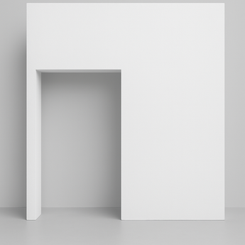 10’ x 12’ White Doorway Set Wall