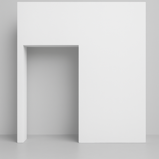 10’ x 12’ White Doorway Set Wall