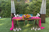Magenta Gauze Table Runner