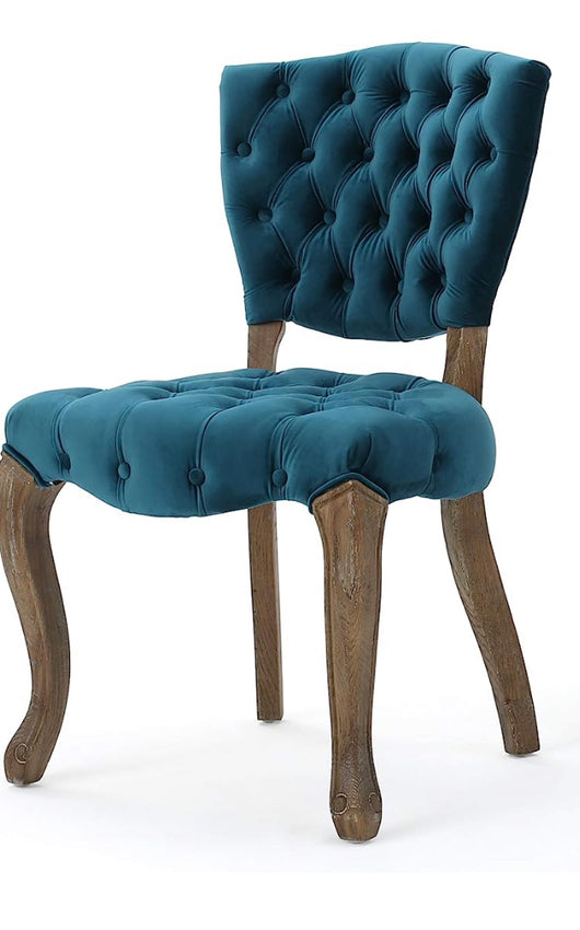 Teal Tufted Accent Chair