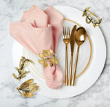 Assorted Gold Herb Napkin Rings