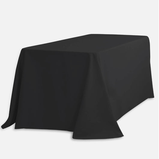 Black Queens Poly Table Drape