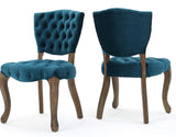 Teal Tufted Accent Chair
