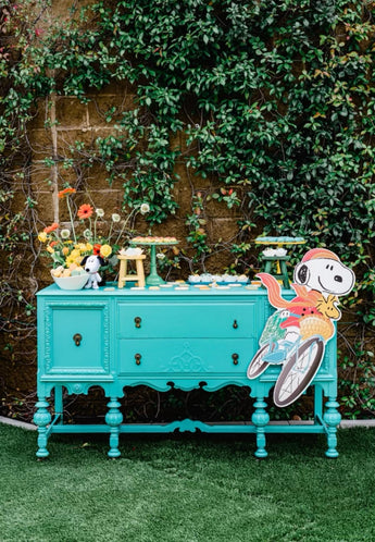 Vintage Turquoise Buffet