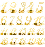 Small Gold Mirrored Table Numbers 1-20