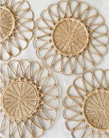 Rattan Floral Shaped Charger Plate