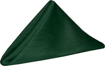 Hunter Green Shantung Silk Napkin