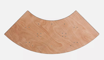 4' Wood Serpentine Table