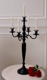 28" Black Candelabra