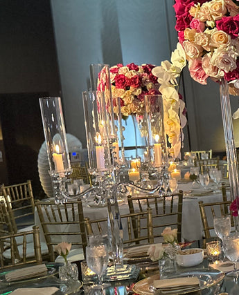 5 Arm Crystal Candelabra