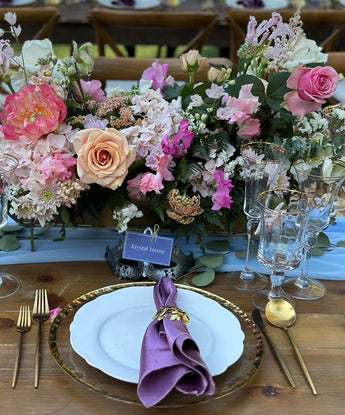 Lilac Shantung Silk Napkin
