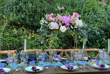 10' Sheer Dusty Blue Chiffon Table Runner