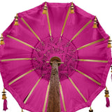 Pink Tabletop Bali Umbrella Centerpiece