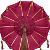 Pink Tabletop Bali Umbrella Centerpiece