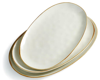12.9” Vanilla White Serving Platter