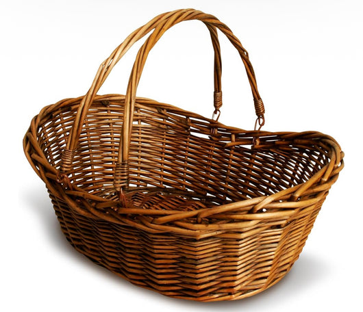 Wicker Basket With Handles