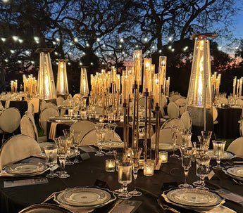 Gold Square Taper Candelabra