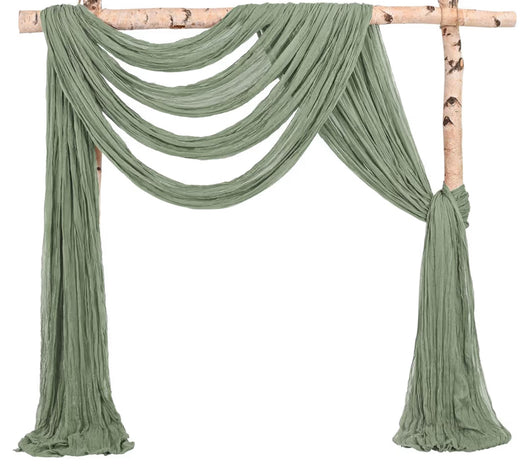Sage Green Gauze Arch Draping