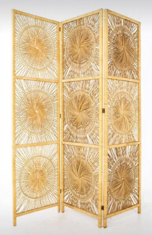 Vintage Sunburst Room Divider