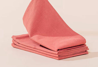 Coral Linen Napkin