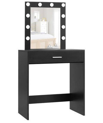 Vanity Table with Lighted Mirror