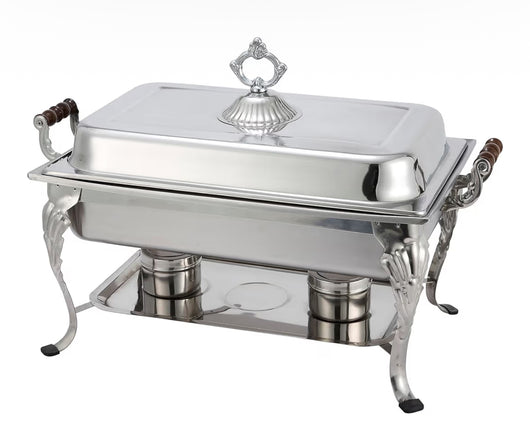 8 QT Full Size Vintage Crown Chafing Dish