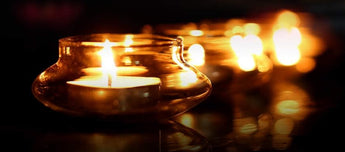 Floating Glass Candle Holder