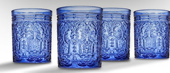 Blue Jax Rocks Glass