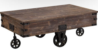 Rustic Cart Coffee Table