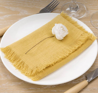 Yellow Fringe Napkin