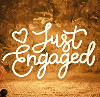 “Just Engaged” Neon Sign