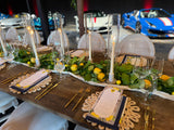 Blue Trim Lemon Napkin