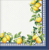 Blue Trim Lemon Napkin