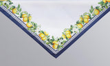Blue Trim Lemon Napkin