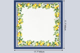Blue Trim Lemon Napkin