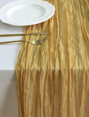 13' Mustard Gauze Table Runner
