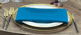 Turquoise Polyester Napkin