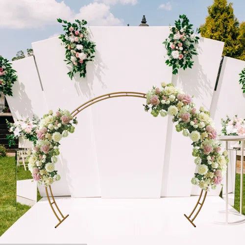 Gold Metal Double Layer Arch