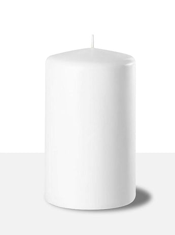2x3 White Real Wax Pillar Candle