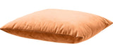 Terracotta Orange Velvet Fleece Decorative Throw Pillows - 18" Square