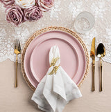 Matte Pink Ceramic Dinner Plate