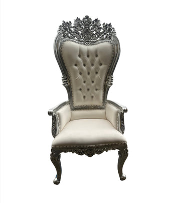 Silver Throne Chair